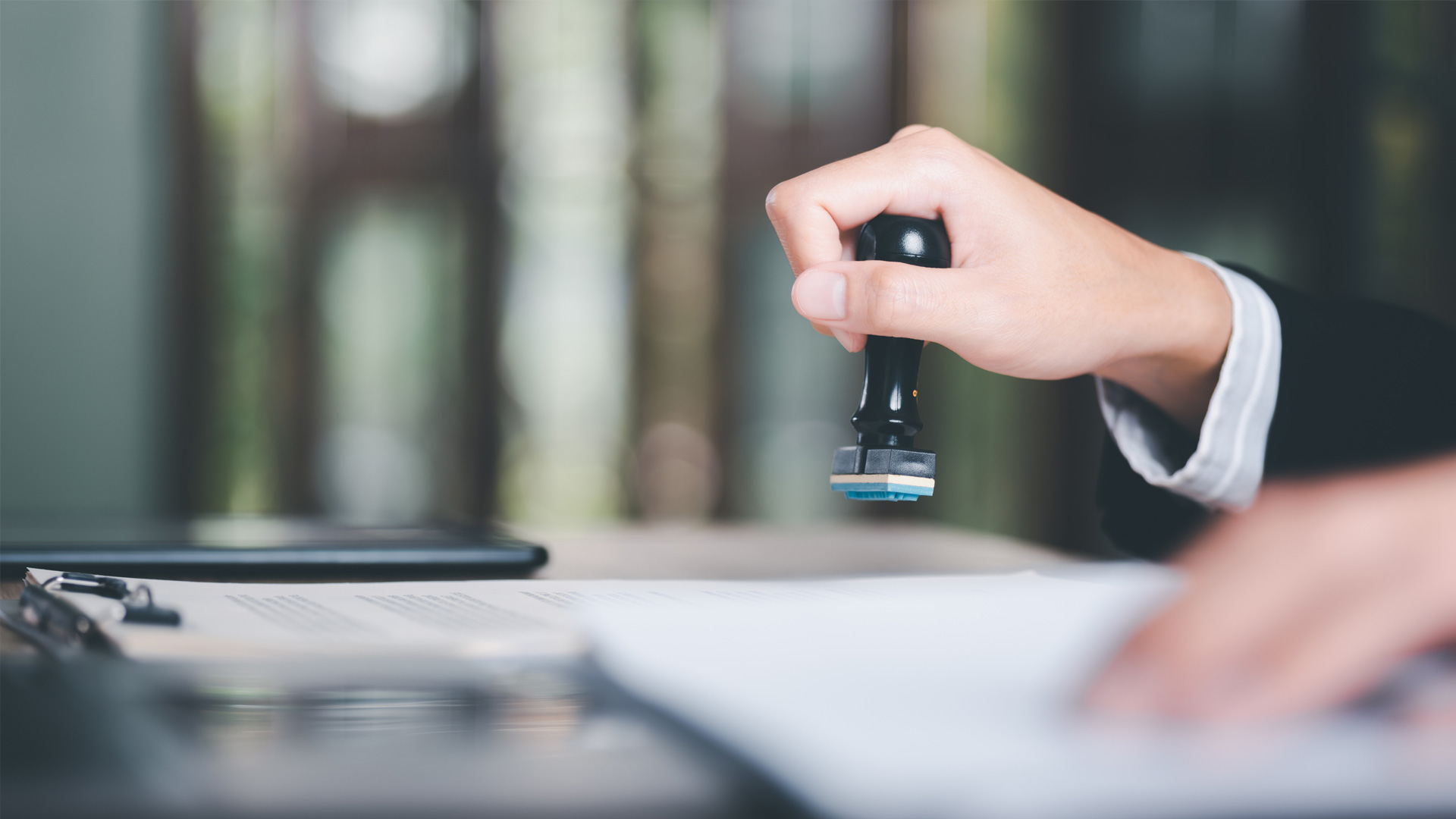 Stamping documents